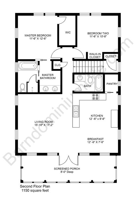 2 bedroom 2 bath open floor plans metal house|two bedroom barndominium floor plans.